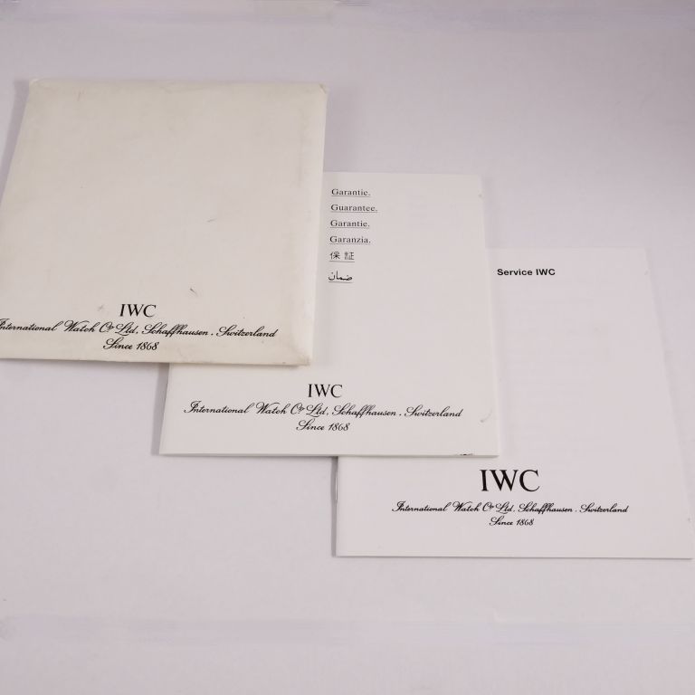 Iwc Libretto di Garanzia Originale (solo libretto) A00564 10.00