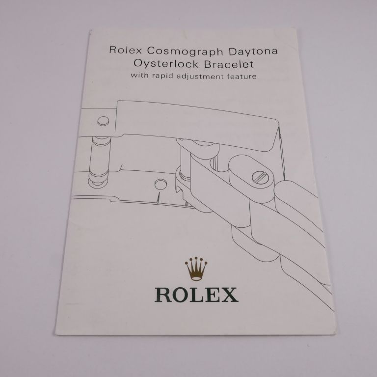 Manuale d'istruzioni Rolex Cosmograph Daytona Oysterlock Bracelet