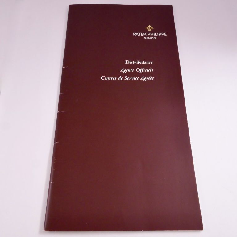 Brochure originale Patek Philippe Distributori Agenti Ufficiali