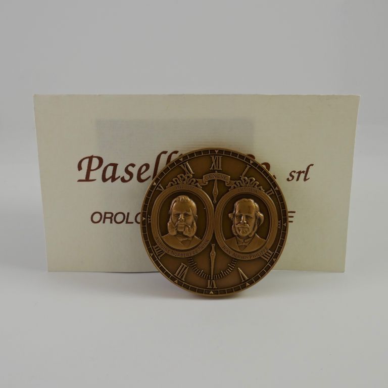 Medaglia da collezione Patek Philippe in metallo bronzato 1839-1989
