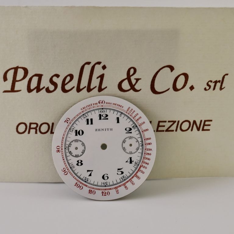 Quadrante Zenith Chronograph VINTAGE Anni '20-30 QUADRANTE IN PORCELLANA