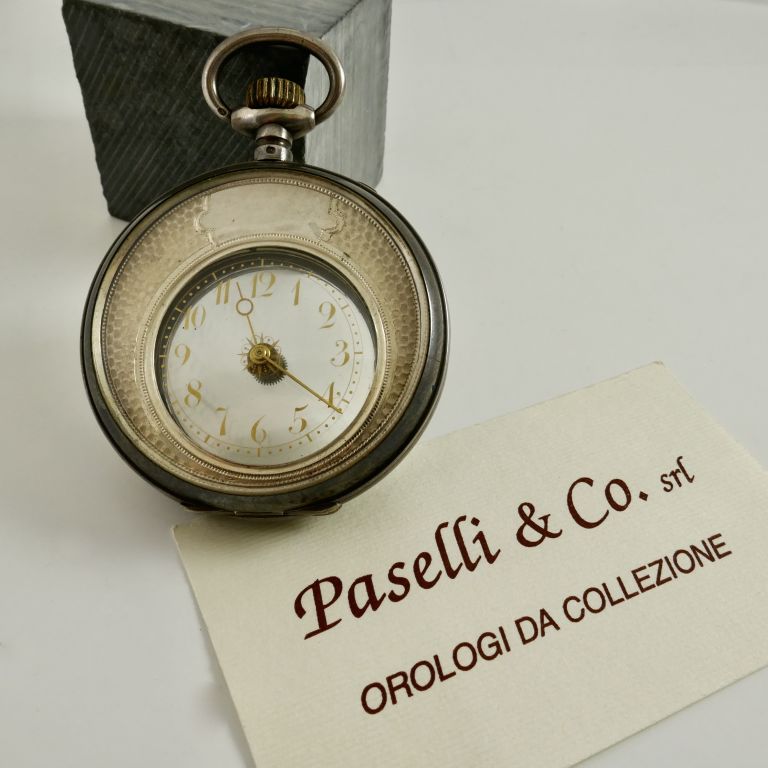 Mystérieuse Pocket Watch VINTAGE Transparent A.S.&.F. from 1900 RARE