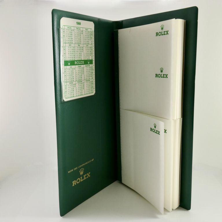 Rolex Agenda VINTAGE with green leather cover