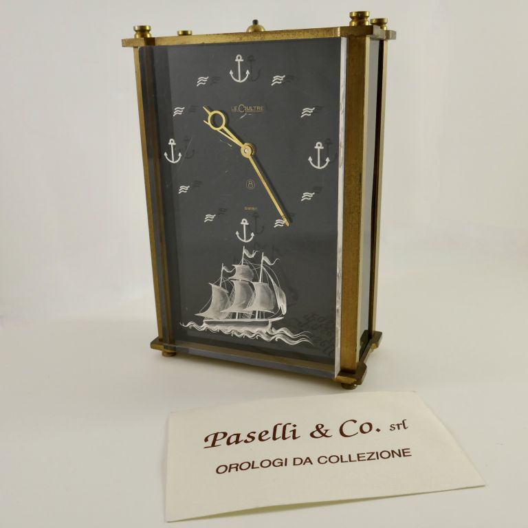 LeCoultre Marina Pendulette Table Clock VINTAGE Years '60 Musical alarm