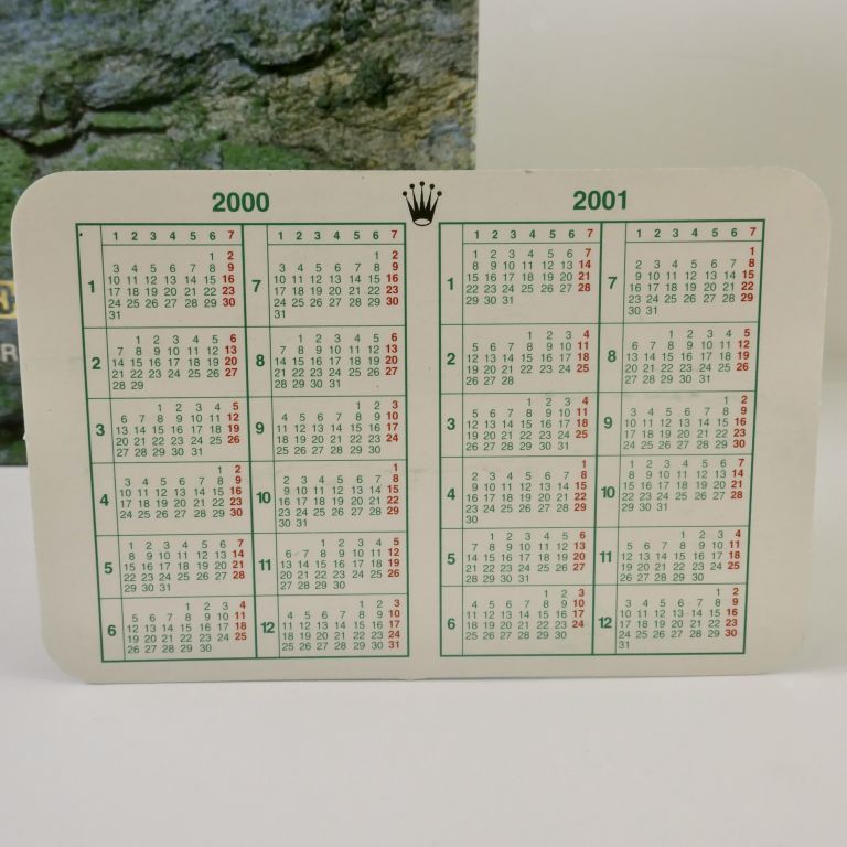 Calendario Rolex 2000-2001