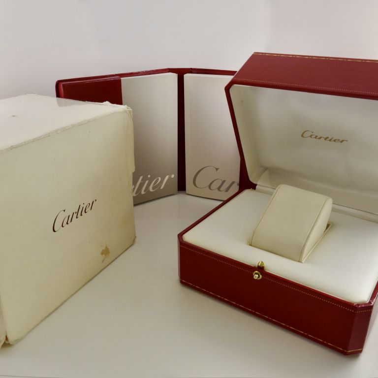 Scatola Cartier con garanzia originale in bianco