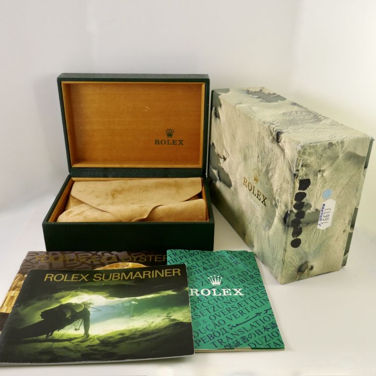 Rolex box 68.00.55 Years '90 Date Submariner Ref. 16613 steel and gold with booklets