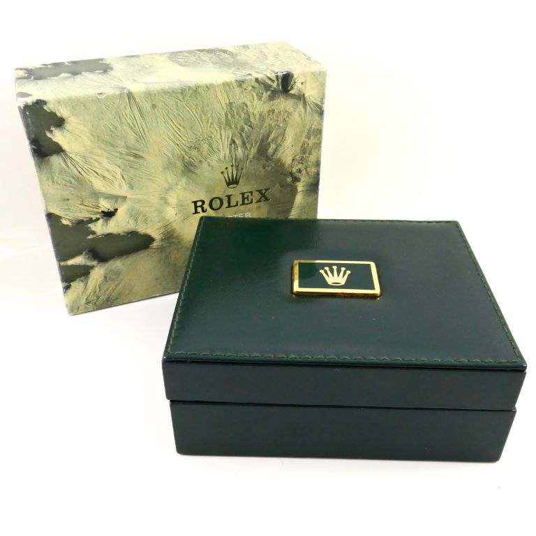 Scatola Rolex VINTAGE 67.00.03 Anni '70-80 con logo in metallo e controscatola