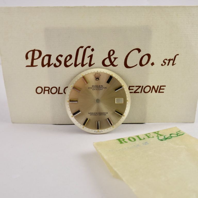 Quadrante Rolex Oyster Perpetual DateJust Ref. 6605 Anni '60-70 MOLTO RARO