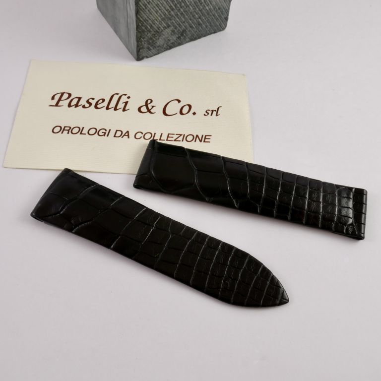 Original strap for Piaget in black leather